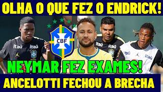 VEJA O QUE O ENDRICK FEZ NO TREINO DA SELEÇÃO BRASILEIRA! ANCELOTTI FECHA AS BRECHAS! NEYMAR JR E+