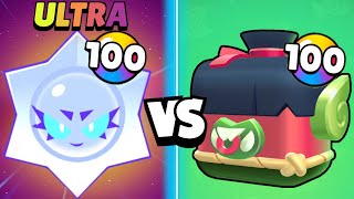 SIFIR HESAPTA 100 NORİ KUTUSU VS 100 ULTRA KAOS HEDİYESİ  AÇTIM !! BRAWL STARS