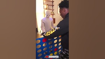 Ishowspeed goes against a robot in connect 4 #epa #standford #palo #alto #shorts #wow  #robots