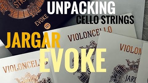 Unpacking Jargar cello strings