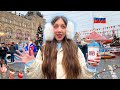 EVIL RUSSIA Visiting New Year Winter Market In MOSCOW Russia Vlog 