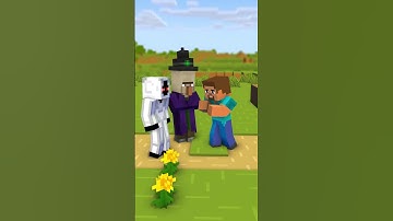 Steve Becomes Herobrine to PROTECT His Girl from Entity 303 x Witch ⚡ #shorts