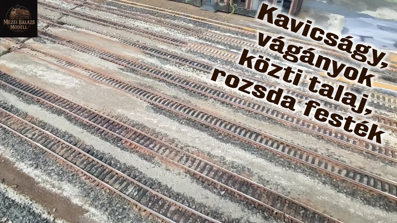 Terepasztal építés-Vágányok körüli talaj és rozsdásítás