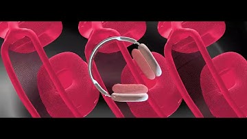 Airpods Max 3D product ad.