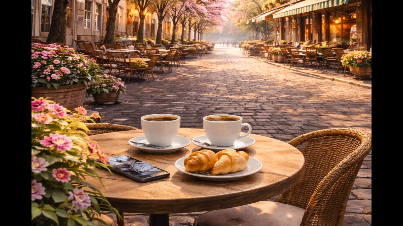 Spring Jazz Ambience | Blossom Street Café for Focus & Relaxation (5 Hours)