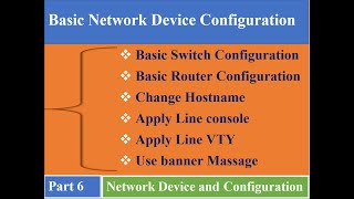 Part 6. Basic Switch and Router Configuration