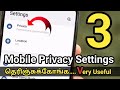 👉👉 3 important mobile Privacy Settings Tamil/Mobile privacy settings Tamil/Android privacy settings