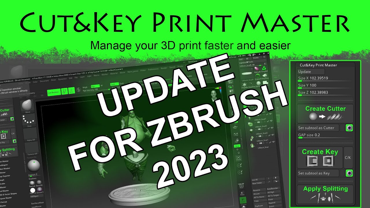 how to use updater for zbrush