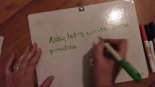 ASMR- Handwriting Practice (no talking)