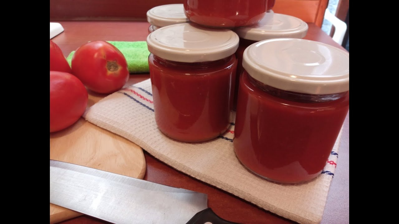 Salsa de Tomate en Conserva. Dura 1 año!
