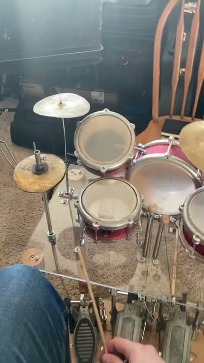 Homemade Miniature Drum Set!