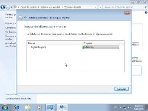 Instalar paquete de idiomas windows 7