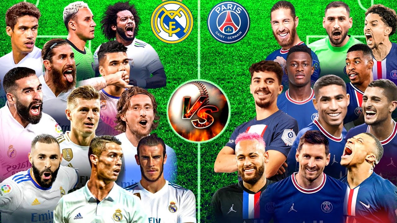 2023 PSG VS 2017 RMA (Messi, Neymar, Mbappe, Ronaldo, Benzema, Bale
