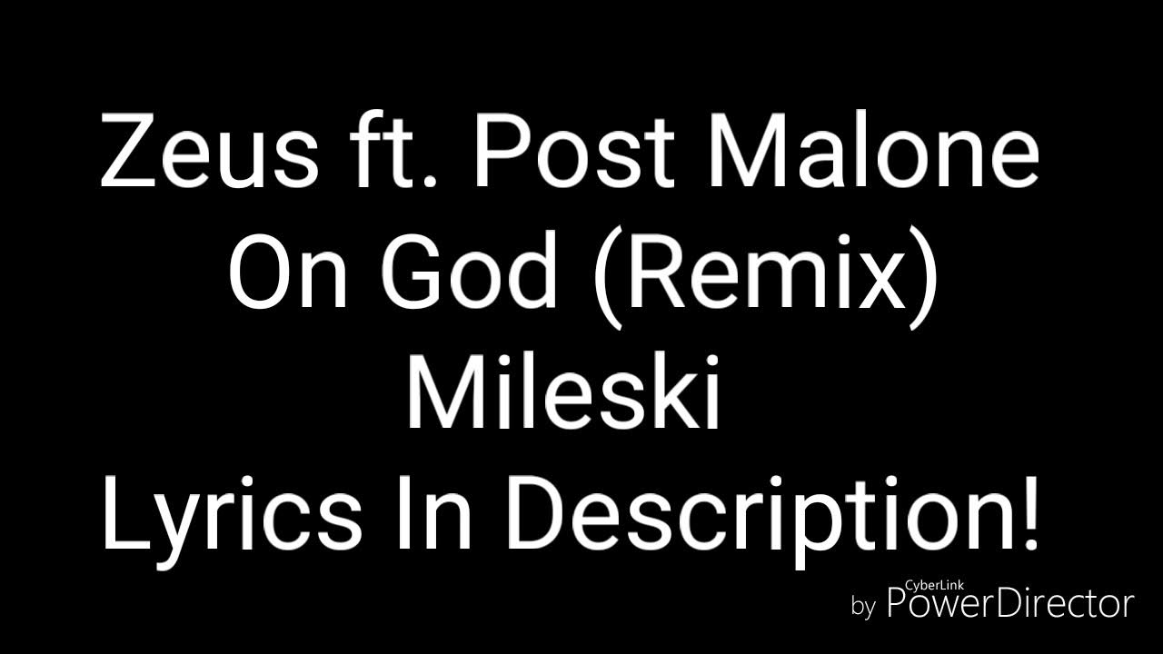 Zuse ft. Post Malone - On God (Remix) Mileski Zuse ft. Post Malone - On God (Remix) Mileski