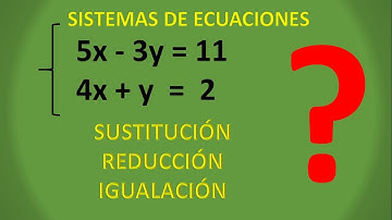 SISTEMAS DE ECUACIONES - LOS 3 MÉTODOS EXPLICADOS!