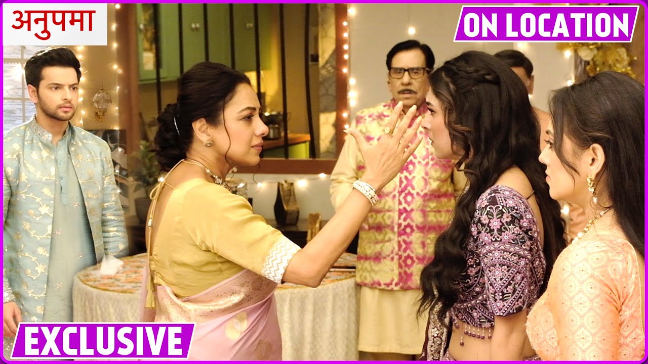 Анупама: Рахи отказалась извиняться перед Саритой, и Анупама ударила Рахи. На месте