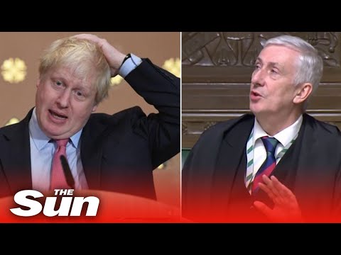Boris 'presses mute button' in hilarious Commons gaffe.