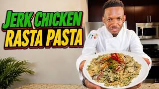 The BEST Jamaican Jerk Chicken Rasta Pasta Recipe 🇯🇲🔥 | Creamy, Spicy & Easy Homemade Alfredo Pas