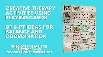 Creative Therapy Activities Using Playing Cards | OT & PT Ideas for Balance and Coordination