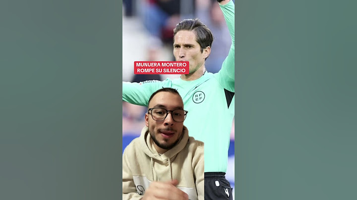 Munuera Montero rompe su silencio #realmadrid #arbitros