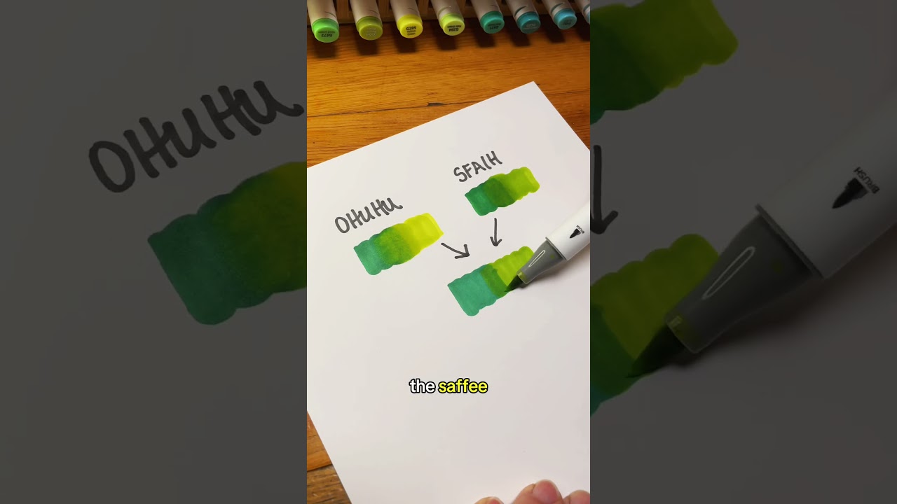 Blending Ohuhu vs SFAIH Alcohol Markers 