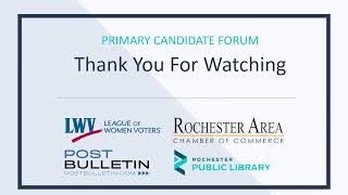 City Council Ward 1 Primary Forum