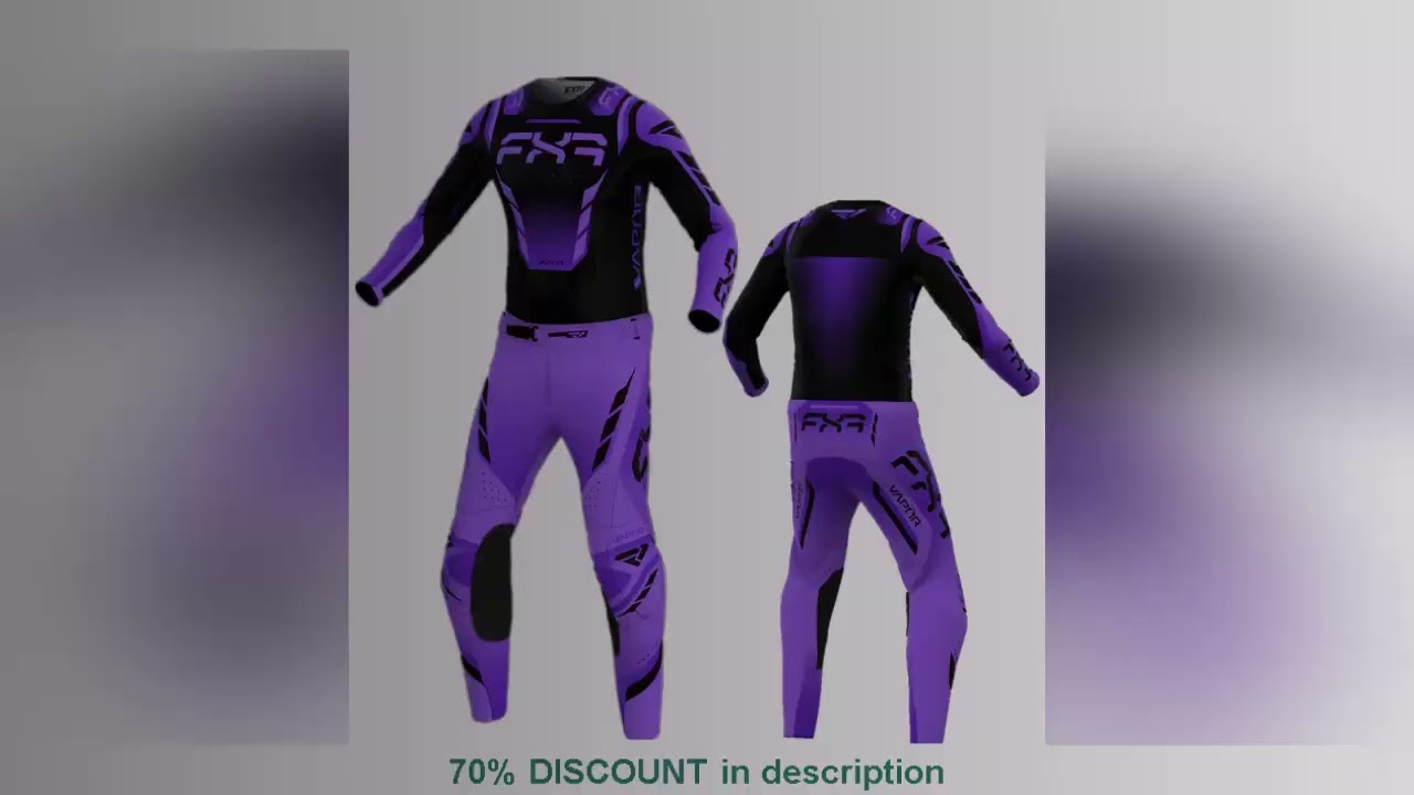 Best Products You Should Know! 2025.5 FXR Gear Set Purple Motocross Kit Dirt Bike Moto Combos Off