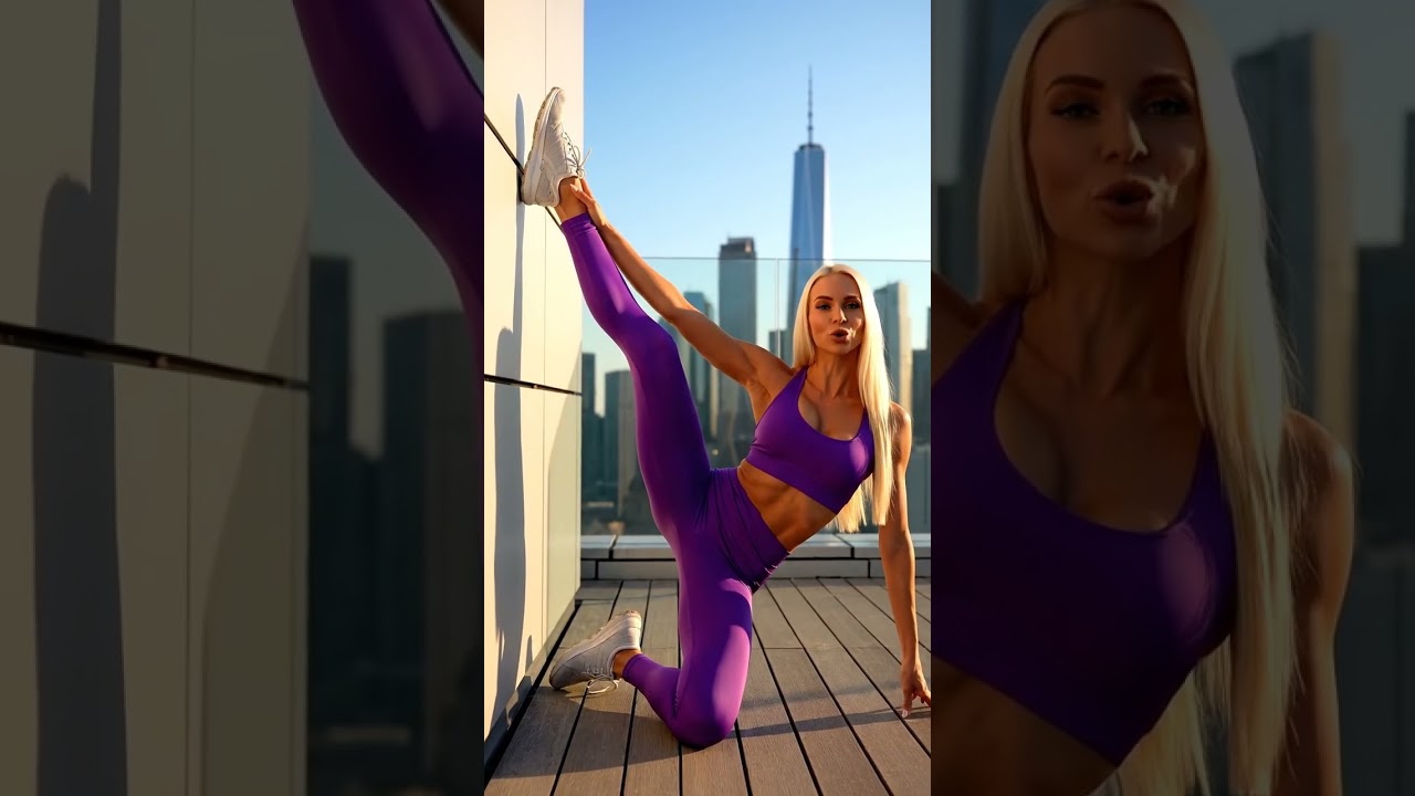 🧱 Растяжка подколенных сухожилий у стены — глубокая гибкость ног 🧘‍♀️