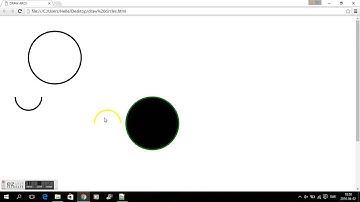 HTML5 draw circles