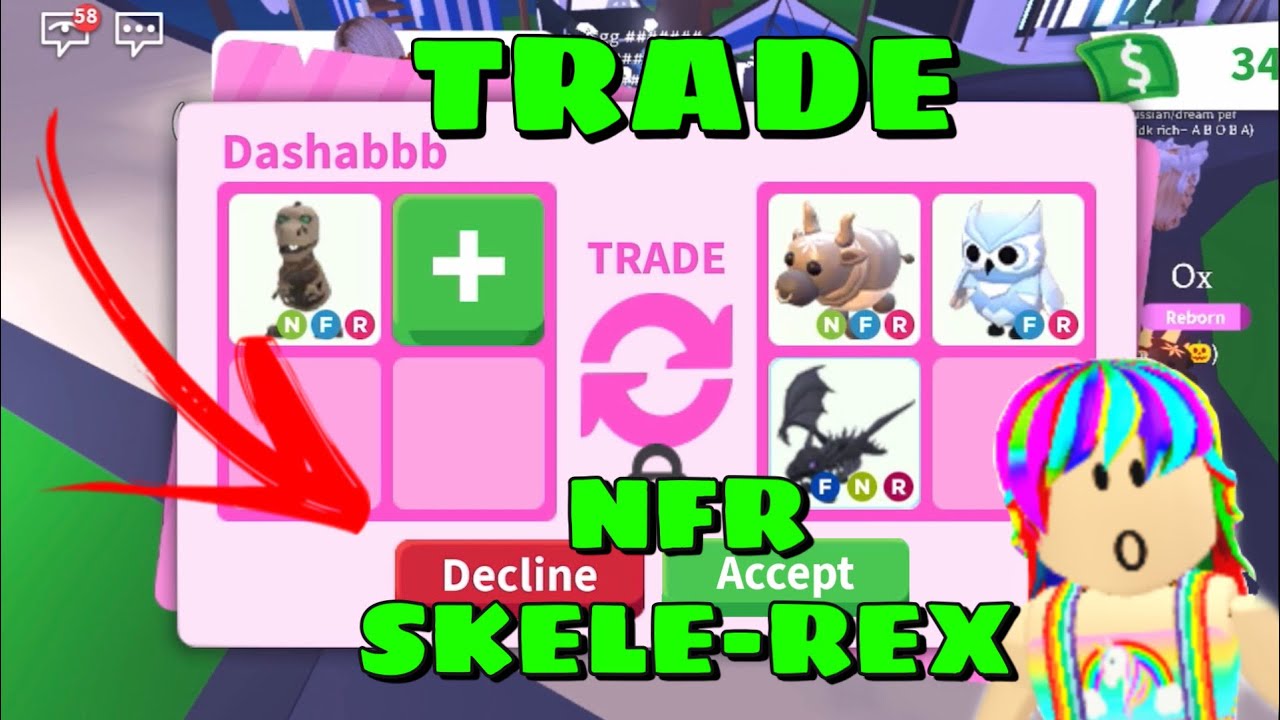 TRADE NFR SKELEREX! In Adopt Me/Roblox YouTube