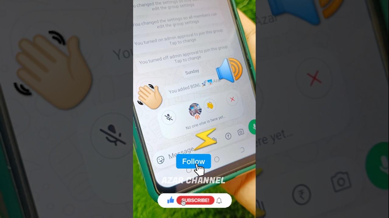 WhatsApp voice chat audio Hangout 👋🏻⚡🔊 