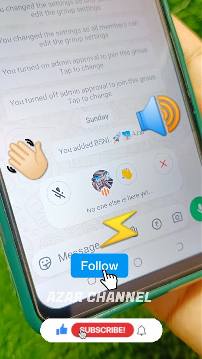 WhatsApp voice chat audio Hangout 👋🏻⚡🔊 #azarchannel #whatsapp #hangout