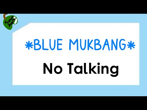 Blue Mukbang! *without talk* ASMR VIDEO! 