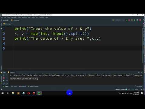How to input 2 integers in one line in Python