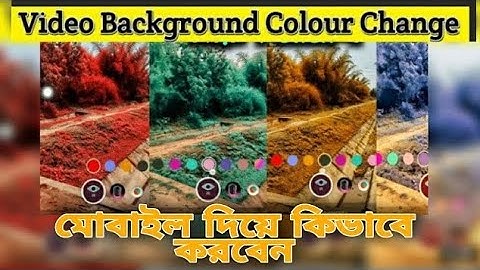 Video background Tiktok video background colour change tutorial