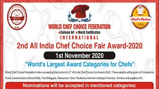 HOW TO FILL UP WCCF REGISTERATION FORM !! CHEF CHOICE MAGAZINE !!