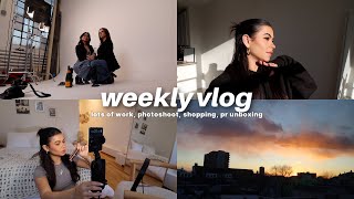 WEEKLY VLOG: busy work week, secret photo shoot, shopping w/ Kiara & more