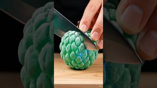 Satisfying Emerald Custard Apple Cutting screenshot 3