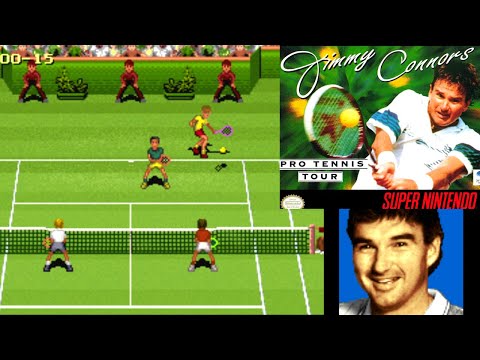 Jimmy Connors Pro Tennis Tour - SNES - Doubles match - (1993) - Nintendo - Retro Nostalgia