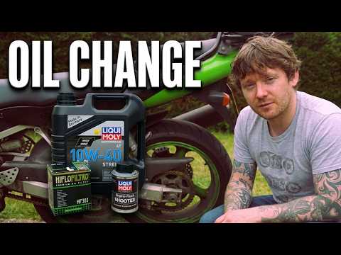 How to Change Motorcycle Oil and Filter (& flush engine)