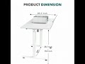 JHK Electric Adjustable Height Standing Computer Desk Ergonomic Sit Stand Up Down Computer Table
