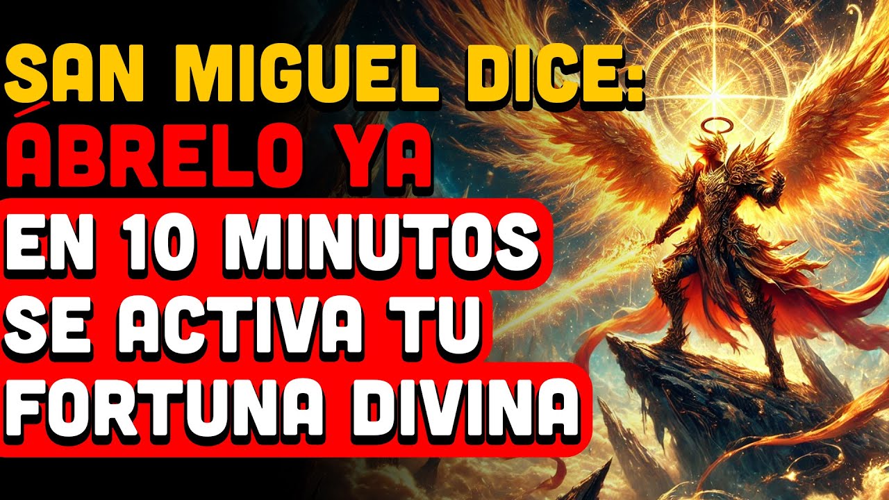 Hoy, 29 Noviembre  - El Arcángel Miguel Dice: Ábrelo Ya — En 10 Minutos Se Activa Tu Fortuna Divina