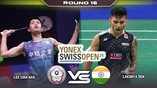 Lee Chia Hao Vs Lakshya Sen | Swiss Open 2024 Badminton| R16 | MS