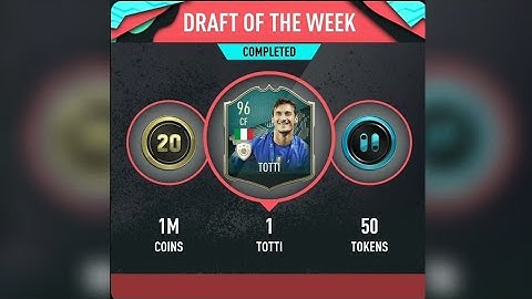 *96 PACYBITS ICON TOTTI* DRAFT OF THE WEEK - WEEKLY OBJECTIVES | PACYBITS 20