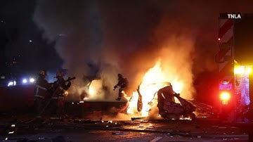Horrific 101 Freeway Fatal Wrong Way Crash - Hollywood