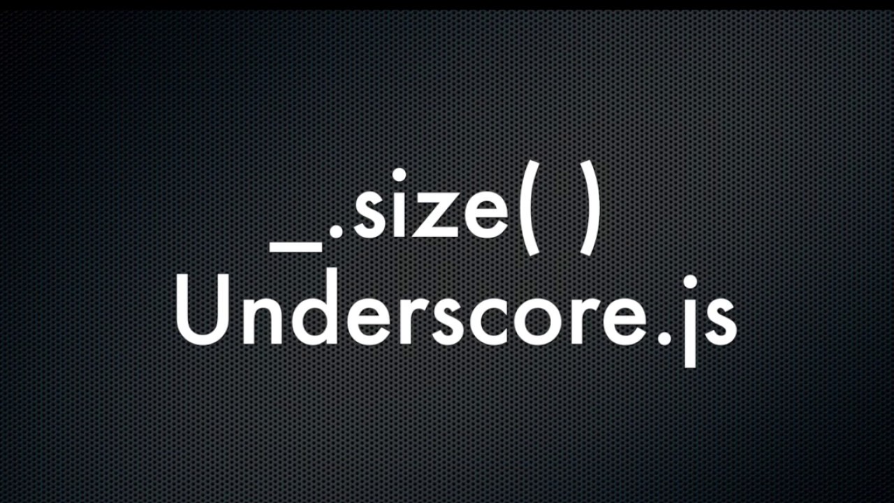 Underscore Size Chart