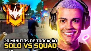 FINALMENTE PEGUEI MESTRE ELITE E JOGUEI UM SOLO VS SQUAD INSANO - FREE FIRE