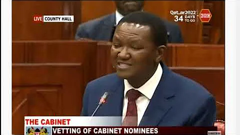 MBELE IKO SAWA!!ALFRED MUTUA ASSURES KENYANS WHEN HE IS VETTED IN