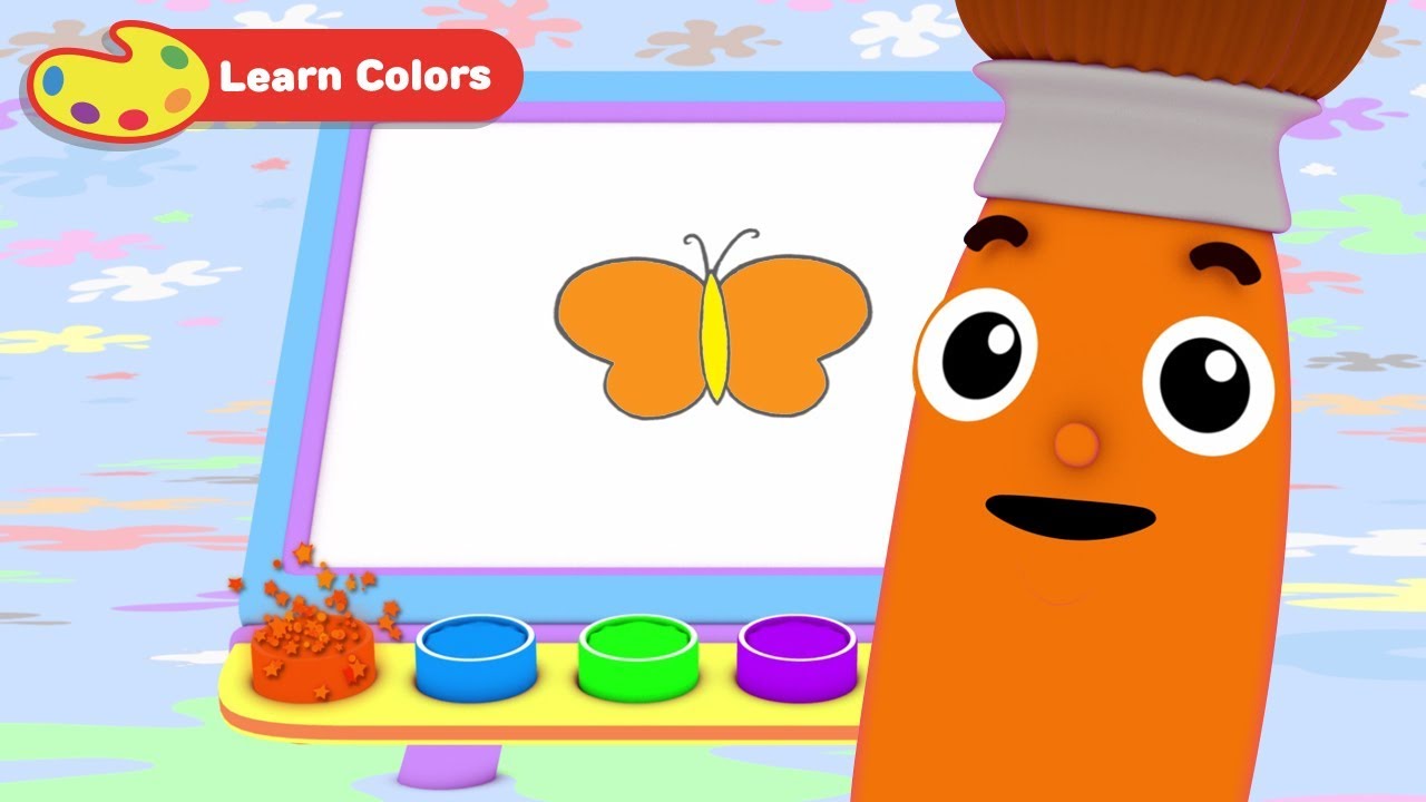 Kids Learn Colors with Petey Paintbrush | Early Learning Videos for Child Development & Education