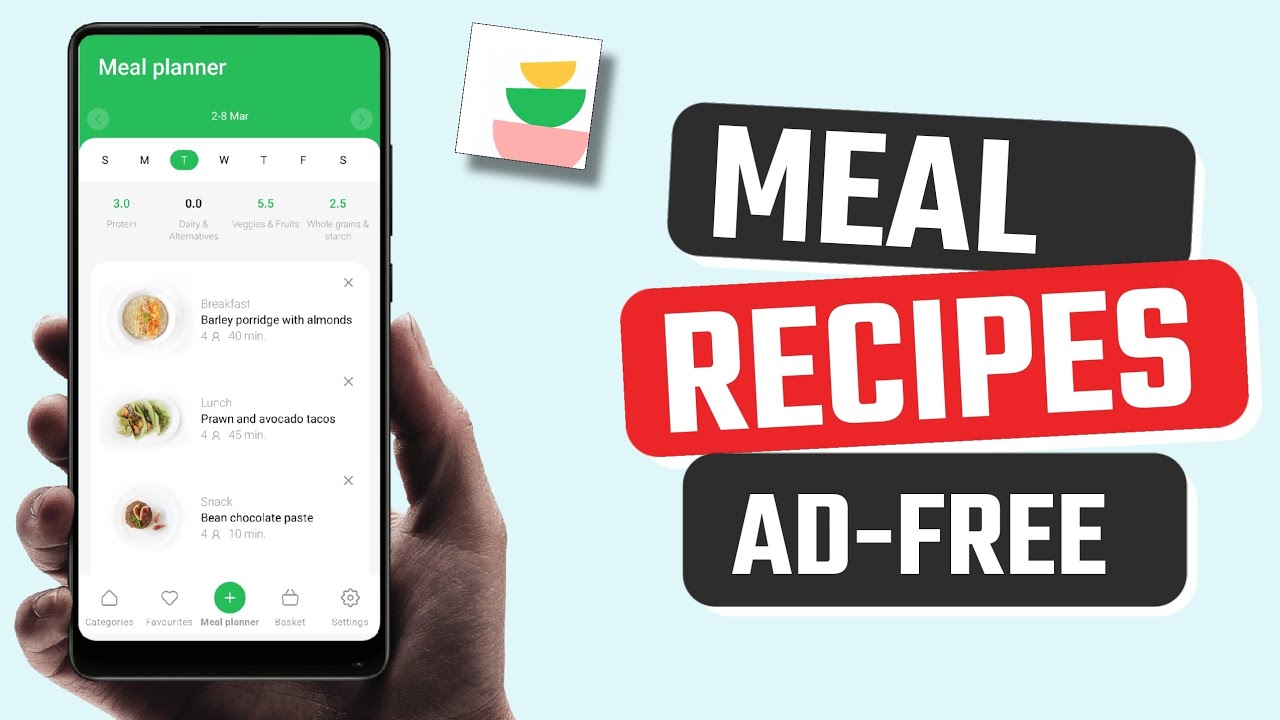 Best Free Meal Planner & Recipes App for Android - YouTube